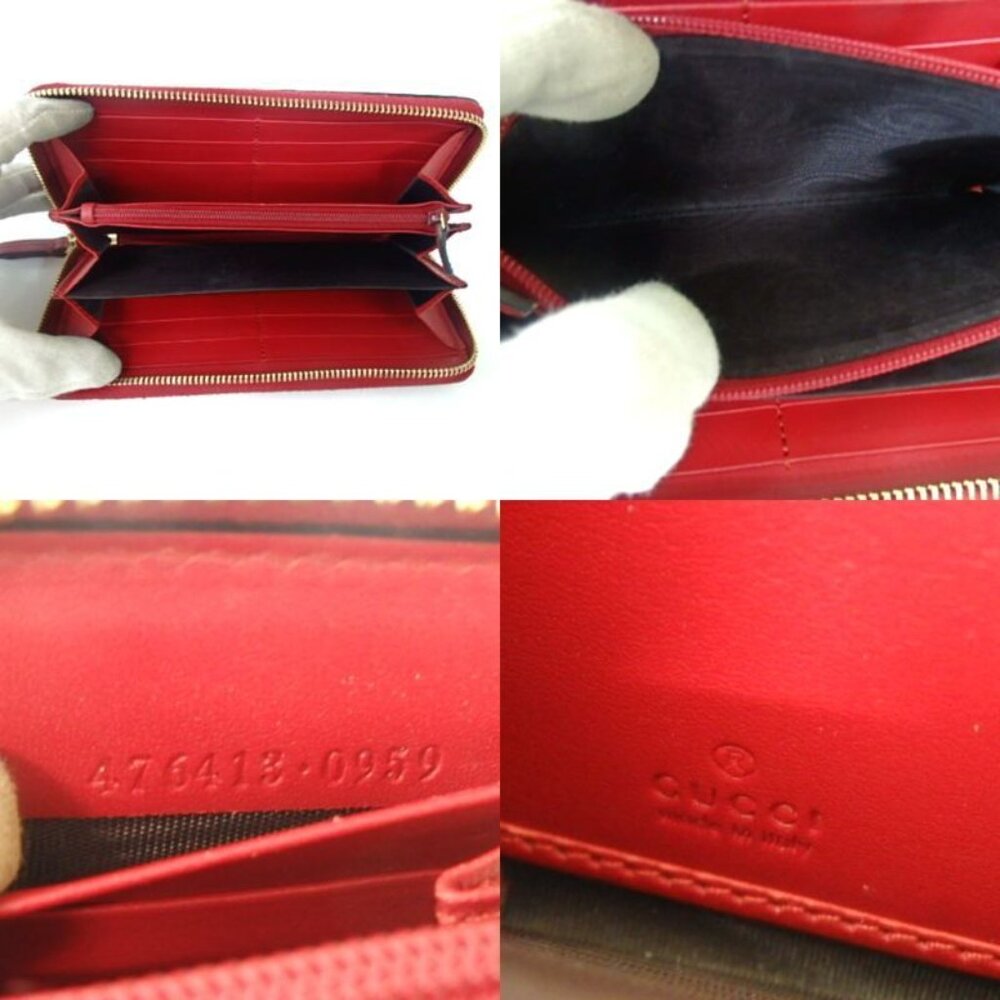 Authentic Gucci Gg Pattern Rainbow Wallets Leathe… - image 5